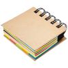 Hard Cover Note Pads Small Spirals Notebook Self-Adhesive Sticky Note Combination Memo Pads School Office Supplies