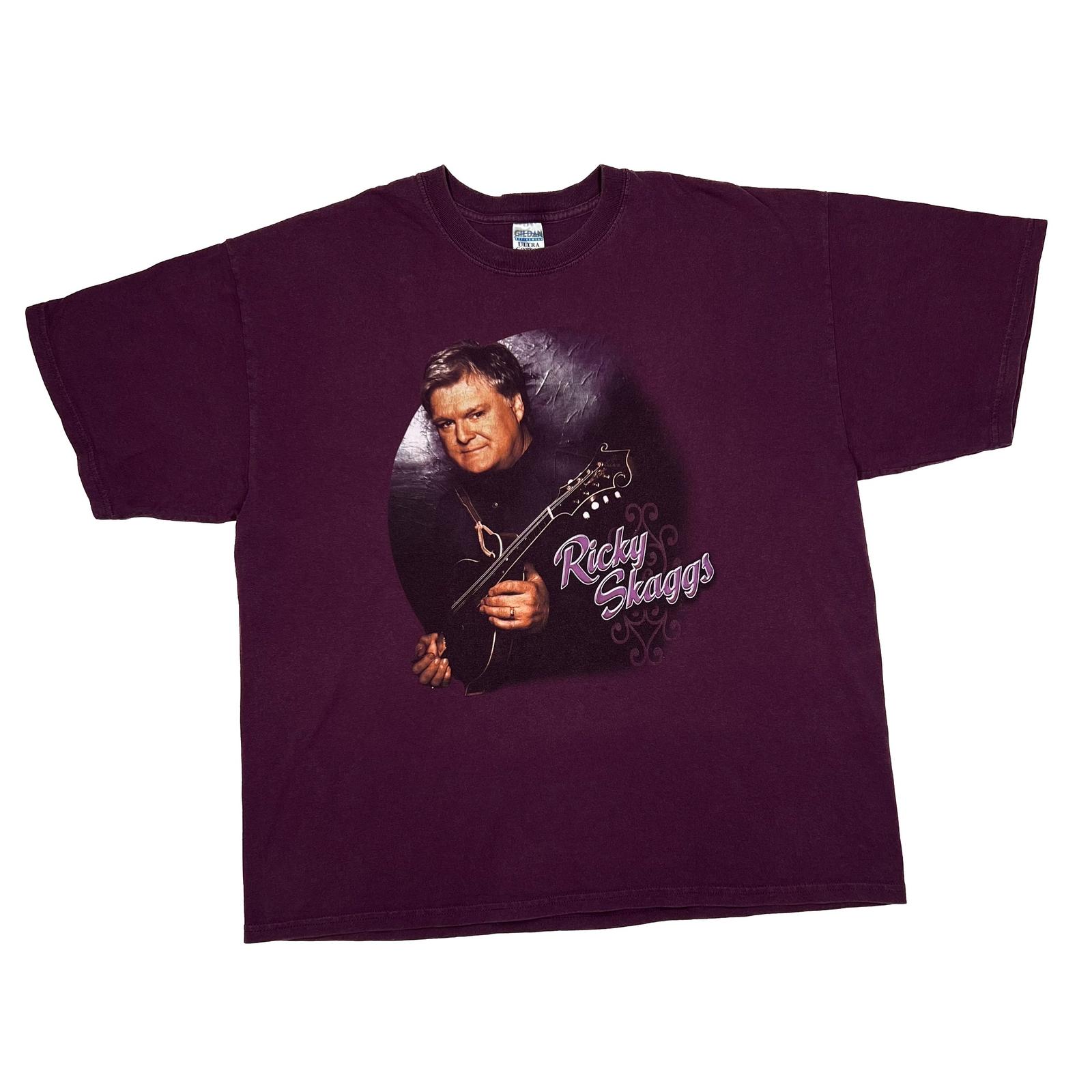 RICKY SKAGGS “Kentucky Thunder” Country Gospel Folk Music Band T-shirt XXL XL