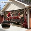2D Flat Banner, 2D Flat, 1pc Holiday Santa Claus Garage Door Decoration - 2D Flat Printing, Christmas Decoration
