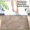 Quick-Drying Marble Pattern Bathroom Floor Mat - Absorbent & Easy-to-Clean Entrance Door Mat