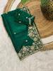 Premium Space Silk Designer Saree with Embroidered Coding Sequins Work & Rich Border | Wedding, Party & Festive Wear | Running Work Blouse