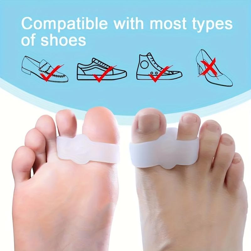 3 Pairs Silicone Toe Separators, Dual-Ring Toe Spacers for Yoga Daily Relaxation, Unisex Comfort Foot Care Tool