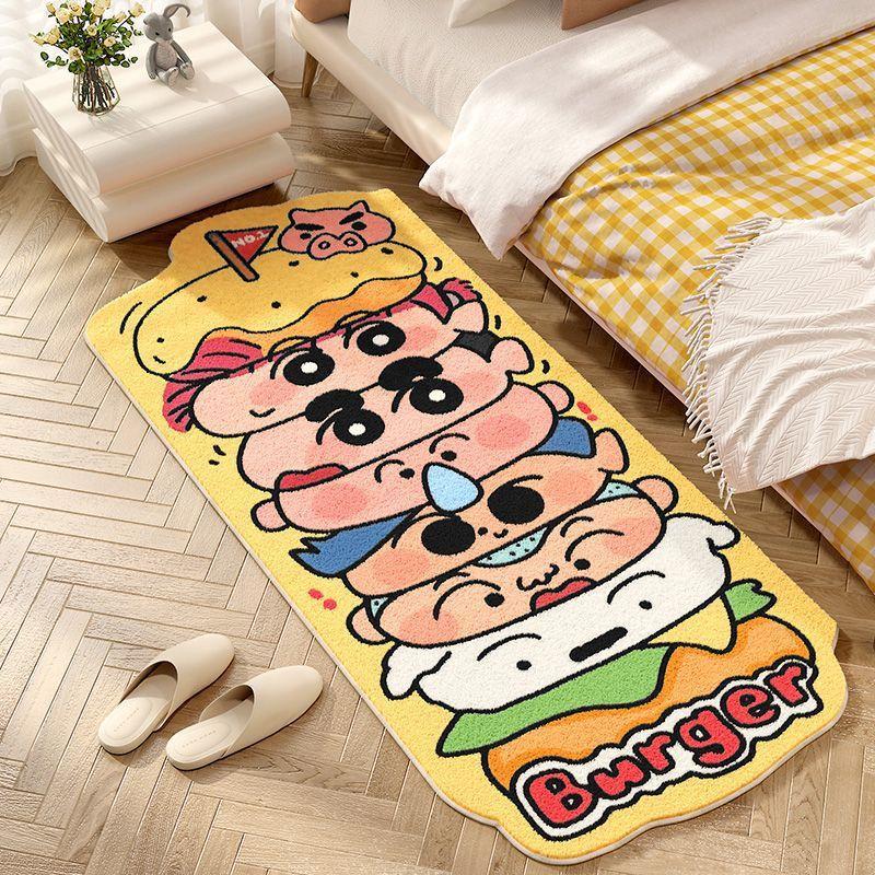 Ložnice Postelová deka Domácnost Obývací pokoj Kreslený koberec Arkýřové okno Tatami Roztomilá dívka Dlouhý pruh Podložka na podlahu