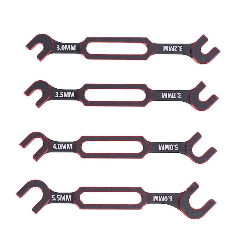 4ST RC Nyckel 3.0mm 3.2mm 3.5mm 3.7mm 4.0mm 5.0mm 5.5mm 6.0mm Spännskruvsmutter Kulledsborttagare RC Universell Reparation