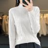 Yyfs Womens Fashion Casual Solid Color Print Autumn Winter Long Sleeve Half Turtleneck Sweaters