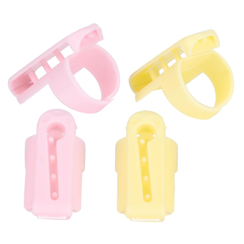 4Pcs Knitting Thimble Finger Guide Splitter for DIY Fun Sweater Wool Sewing Accessories