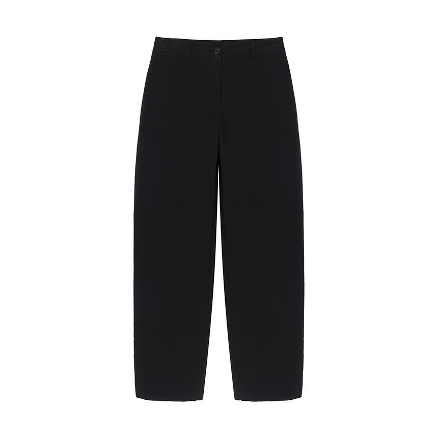 nau W Garment-Dyed Barrel Leg Pants Black