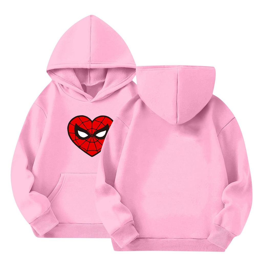 Kids Long Sleeve Pullover Sweatshirt, Loose Fit Letter Print Top for Boys and Girls