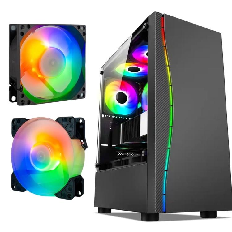 PC Computer Chassis Cooling Fan Low Noise Energy ARGB 5V 3Pin For PC Gaming Console Cooling Fan Heat Dissipation