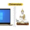 Sitting Polystone Home Decor Decoration Buddha Idol Statue Showpiece Gift Gifting Item Buddha Idol Statue Showpiece for Home Decor (White) 1pic