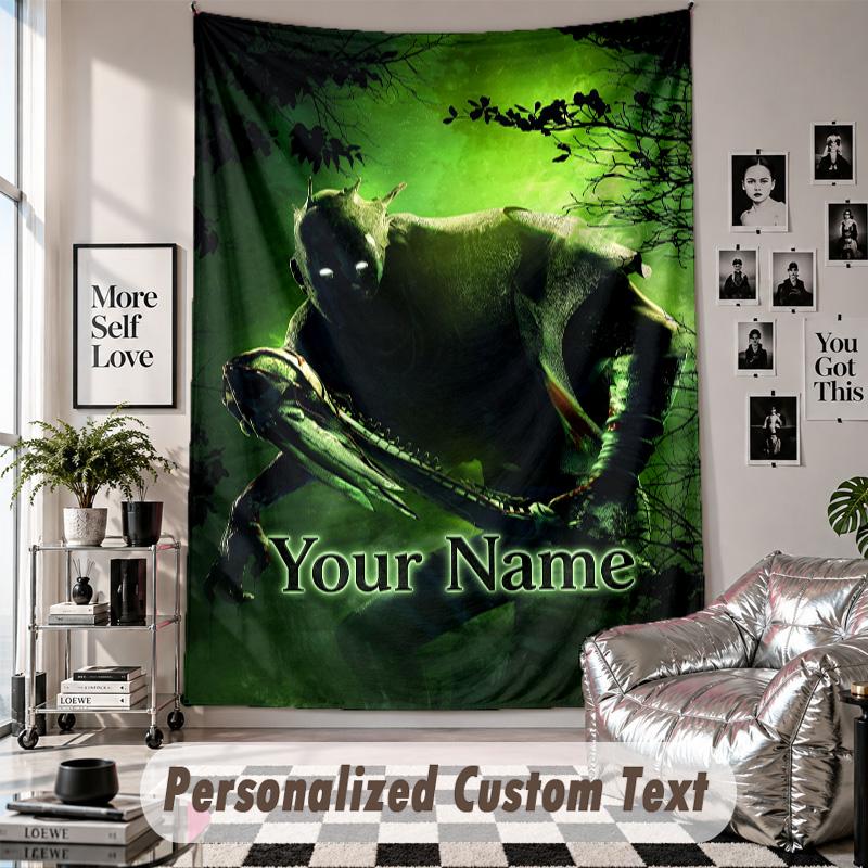 Custom Tapestry Wall Hanging, Dead by Daylight Personalized Name Text Home Wall Decor