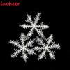 3pcs Christmas Tree Tree Attractive White Snowflake Home Decoration