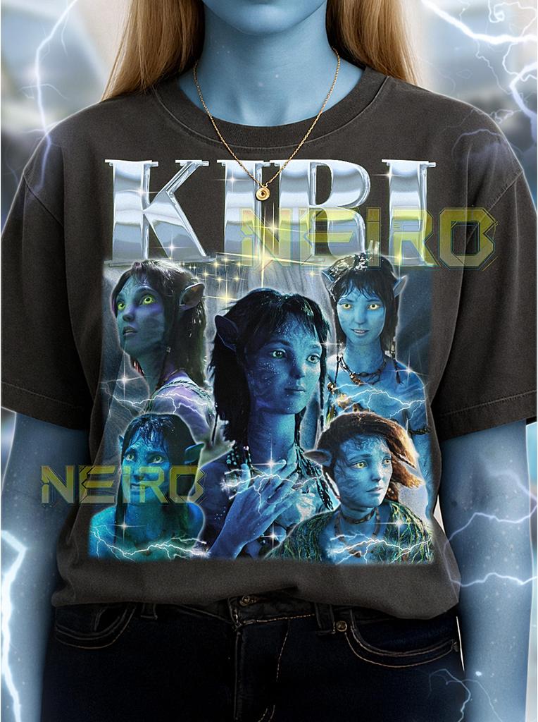 Kiri T-Shirt, Vintage Character Na'vi Teenager Sci-Fi Heroine Movie Tee, 90s Retro Throwback, Kiri Sweater