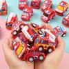 10pcs Cartoon Mini Pull Back Fire Truck Police Car Toys For Birthday Party Favors Bags Reward,Color Random,Police Car,Toys,Mini Toys,Tiny Toys