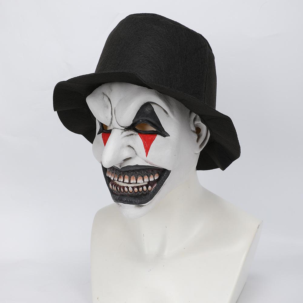 Deadly Clown Mask Halloween Latex Horror Headgear Haunted House Tricky Scary Mask Scene Dressing Props