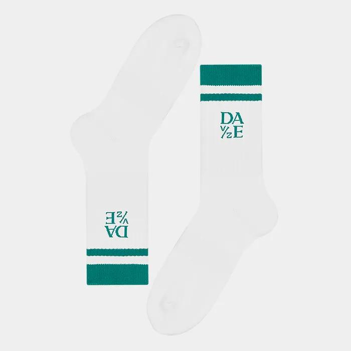TWO LINE SOCKS (GREEN)