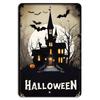 Hauntingly Spooky Halloween NightAluminumtin Sign