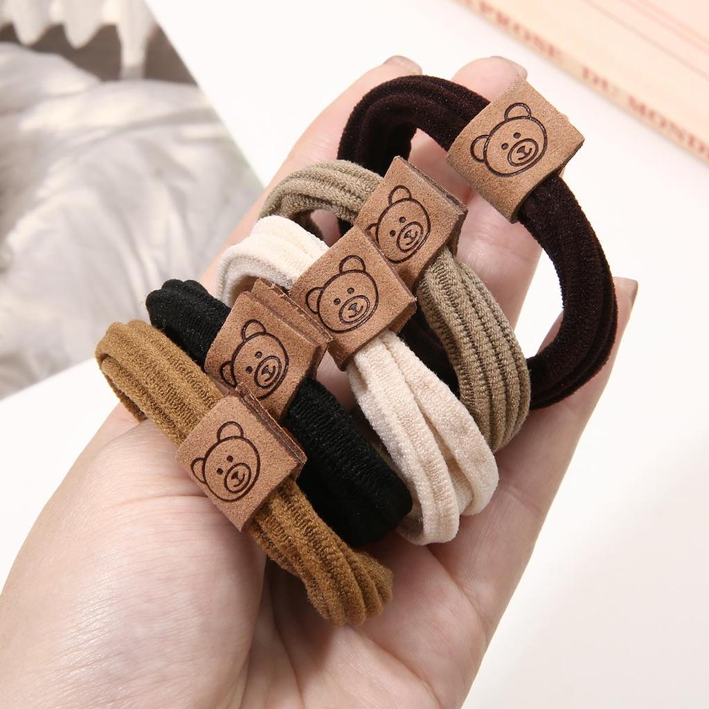 5Pcs Elasticity Durability Headband Hair Ring Head Rope Fashion Headwear For Girl Rubber Band Hair Accessories