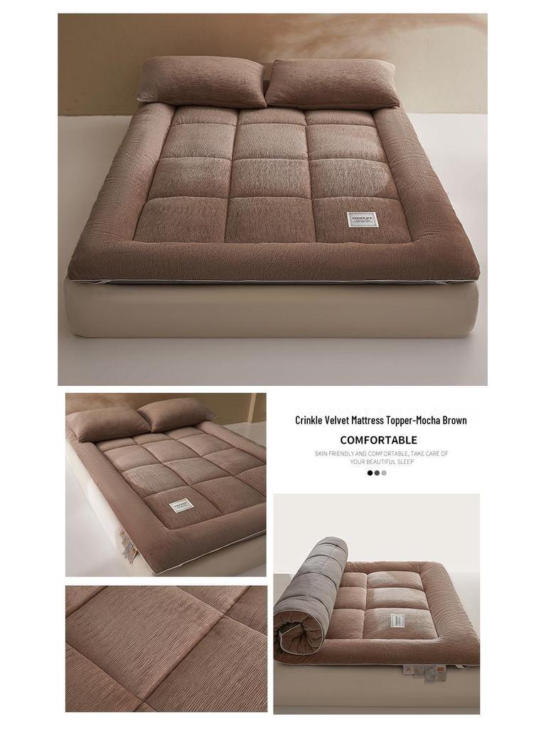 2025 Velvet Plush Mattress Pad - Thick and Warm Bedding