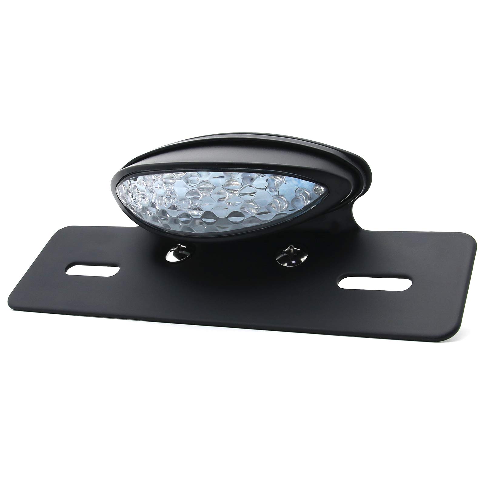 

MFC PRO Задний фонарь Cat Eye Универсальный Светодиодный Тонкий Подсветка Номера Кронштейн Кастомный Мотоциклетный Стоп-сигнал Прозрачная Линза (чистый)