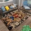 "Anime-Style Pirate Wanted Poster Carpet with Straw Hat Character Print" Suitable for Use As an Anti-slip for Living Room Bedroom Sofas
