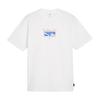 Character Print Casual Crew Neck Short Sleeve T-Shirt Men Tops White 624051-02