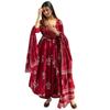 ANNI Designer Women' Rayon Viscose Anarkali Printed Kurta Palazzo with Dupatta (GIYANA MAROONVKS0 Maroon Small)