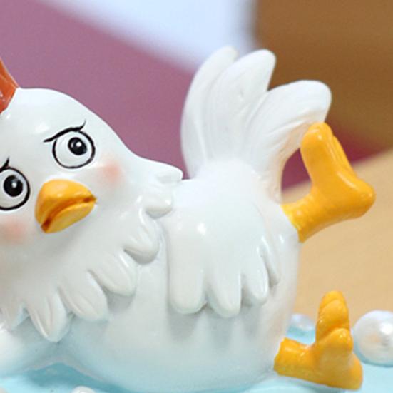 Suporte para Celular Resina Frango Escorregadio Figura Fofa Engraçada Suporte de Telefone Base Estável Antiderrapante Uso em Mesa e Carro Acessórios Decorativos para Presente
