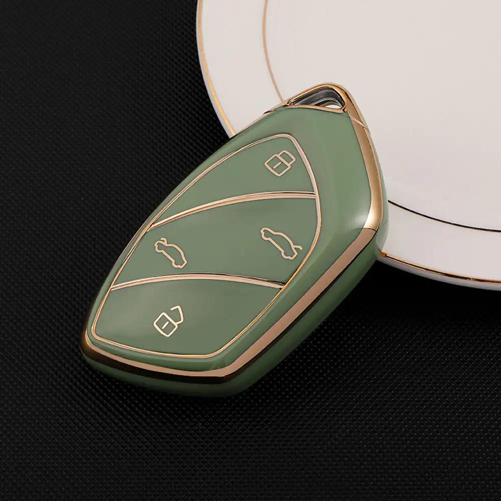 TPU Car 4 Buttons Key Case Mīksts tālvadības pults aizsargvāciņš Auto piederumi Roewe Ei5 MARVELX Marvelr MG ZS EV HS EHS ZX GT