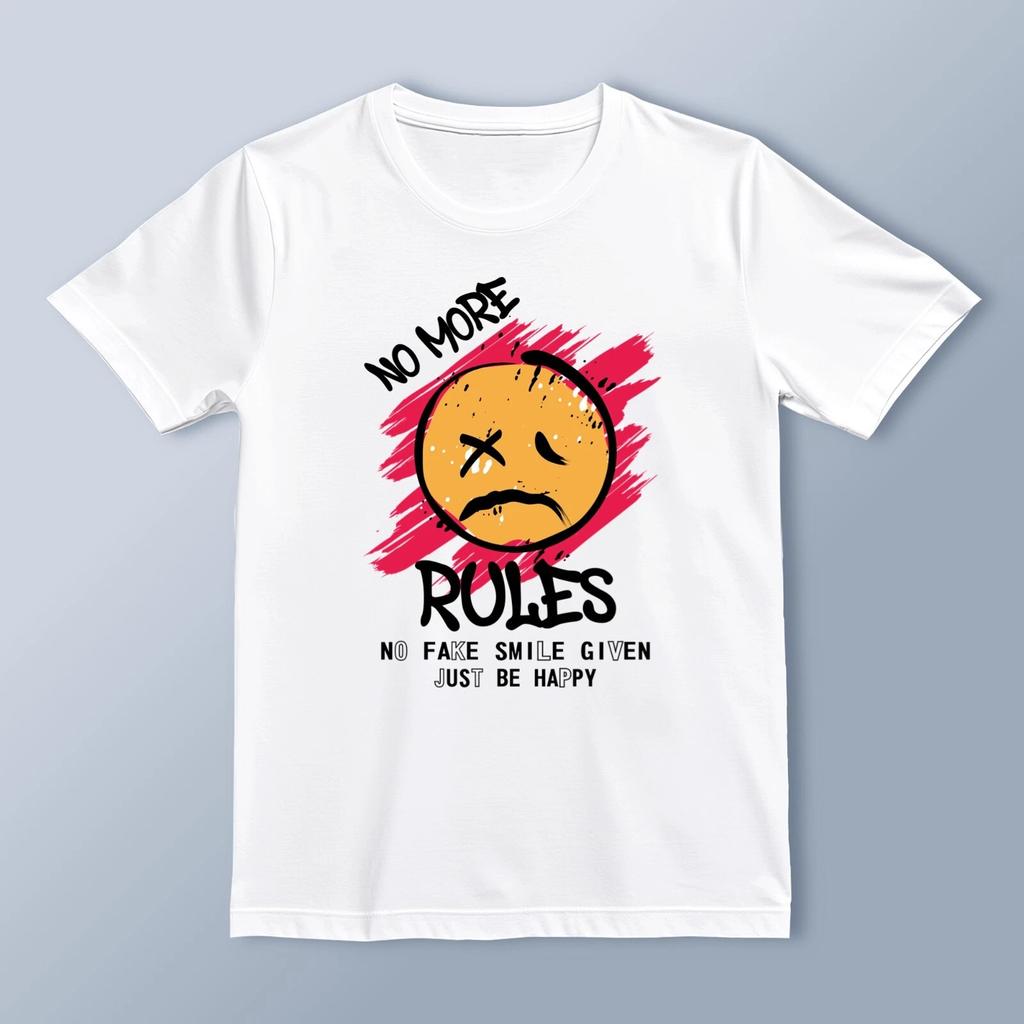 "No More Rules" Grunge Streetwear T-Shirt | Edgy & Bold Graphic Tee | Unisex Cas
