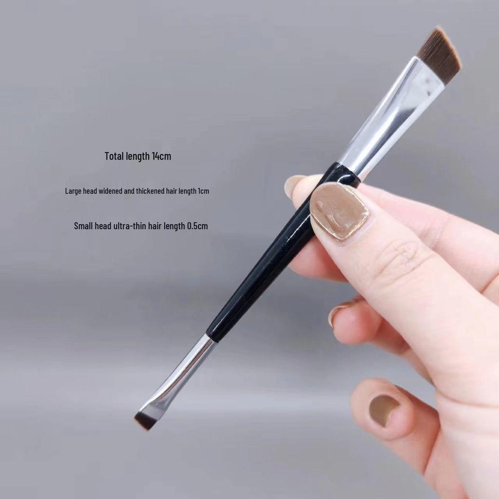 Pincel Angulado en Forma de Hoz para Delineador de Ojos y Cejas para Maquillaje Bajo los Ojos