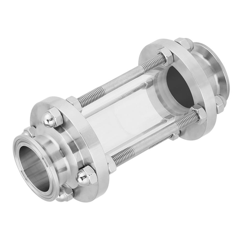 Sanitary Grade Flow Sight Glass Stainless Steel 304 Sanitary Flow Glass Flow Monitoring