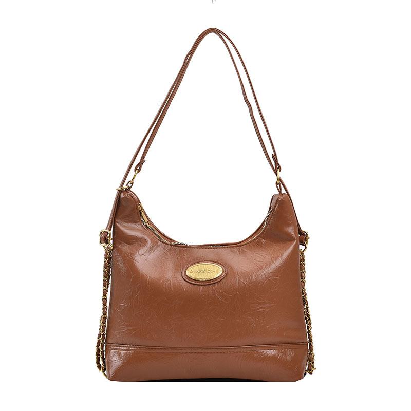 Women's Bag Simple Light Luxury Shoulder Bag Women's New 2025 Spring and Summer Texture Underarm Bag Large Capacity Messenger Bag