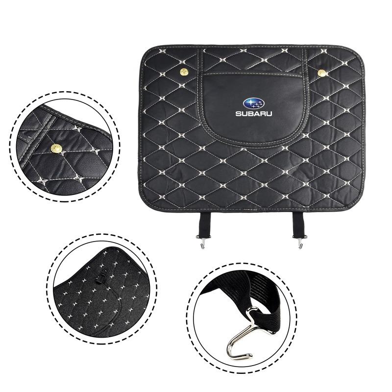 Car Seat Back Storage Protective Pad Prevent Kick Mat For Subaru Legacy LEVORG WRX Outback XV Forester Ascent Exiga SOLTERRA Tribeca