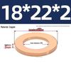Pure Red Copper Gasket Sealing Ring for Marine Instruments, Metal Flat Washer M3-M60mm
