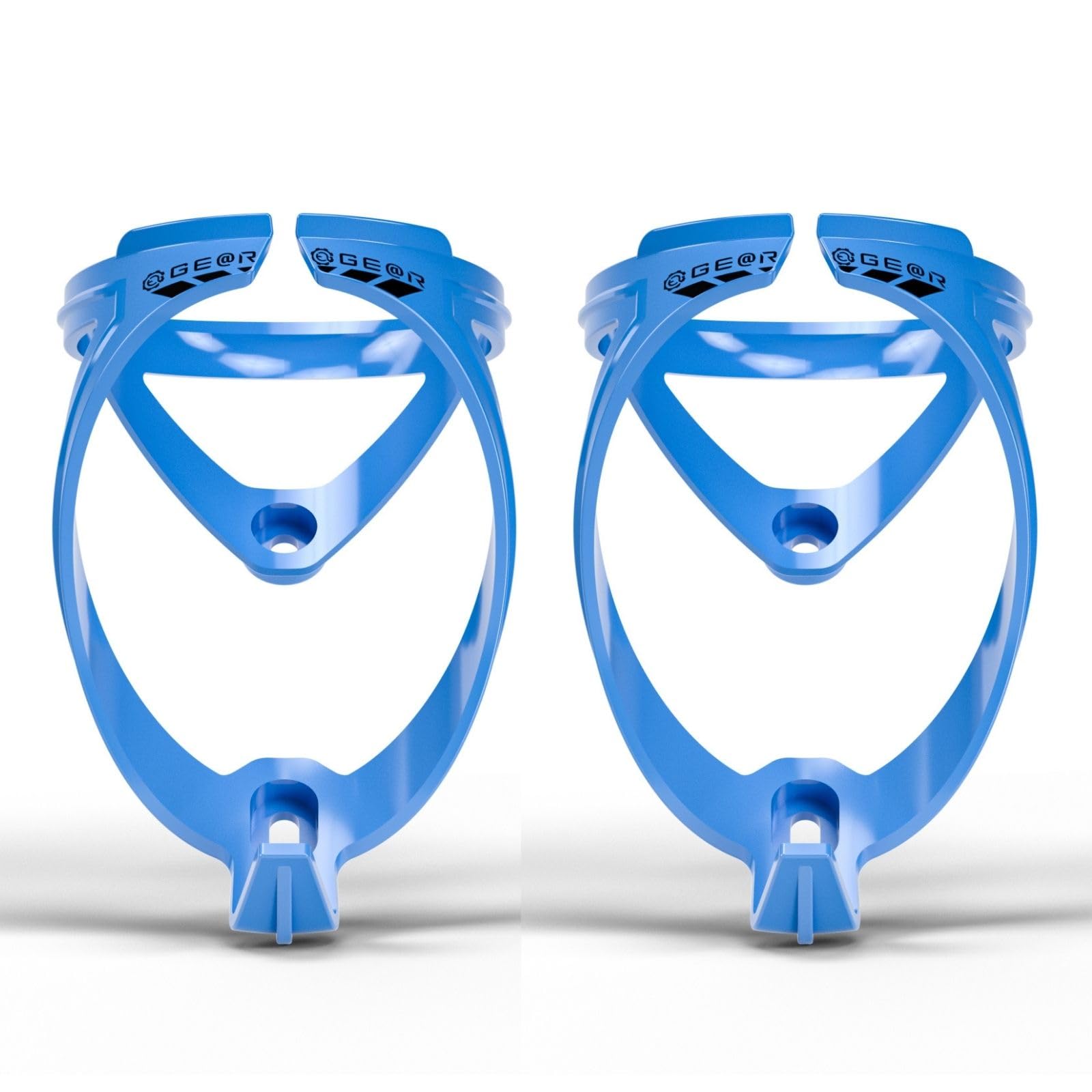 

Geartle Sport Bottle and Bicycle Drink Holder for Road Bikes and Cross Set of 2 Cage, Ultra-Lightweight Soft, Bikes, 23g, (Blue) синий