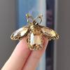 Rerto Bee Crystal Brooches For Women Enamel Rhinestone Animal Tassel Lapel Pins Men'S Suit Collar Pin Badge Accessories
