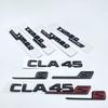 Błyszczące czarne litery, numery, emblemat CLA45 CLA45S Turbo 4matic do samochodu Mercedes Benz AMG, błotnik, bagażnik, tył, naklejka z logo C118 W117