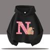 New Children's Cartoon Cute Adorable Big Letters Capibara Autumn Winter Fashion Trend Boys Girls Playful Loose Soft Warm Hoodies