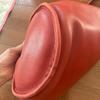 Coach Bucket-Style Shoulder Bag Red 9953 Vintage Leather Light signs use
