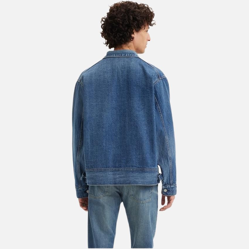 Levis Loose Fit Button-Up Long Sleeve Denim Jacket Men Jackets Washed-Blue A7150-0004