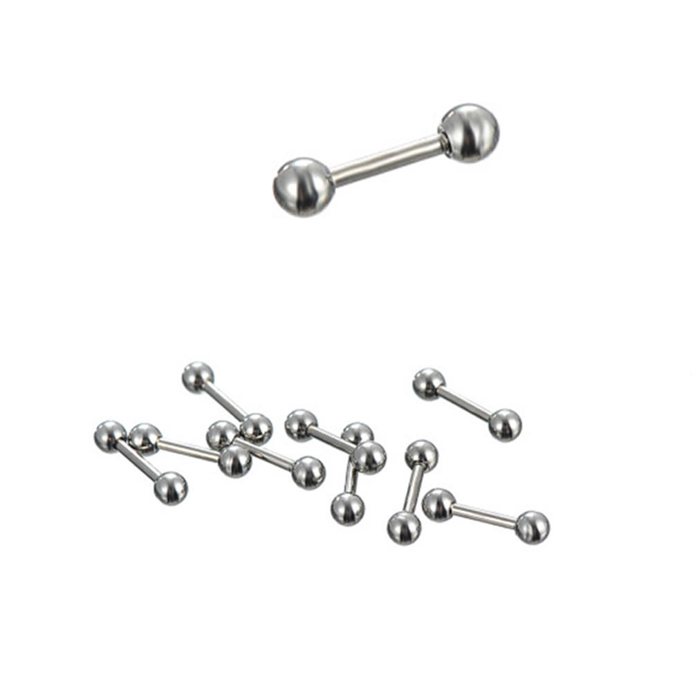 85 pezzi piercing alla lingua, al sopracciglio, al labbro, all'ombelico, in acciaio inossidabile, gioielli per il corpo