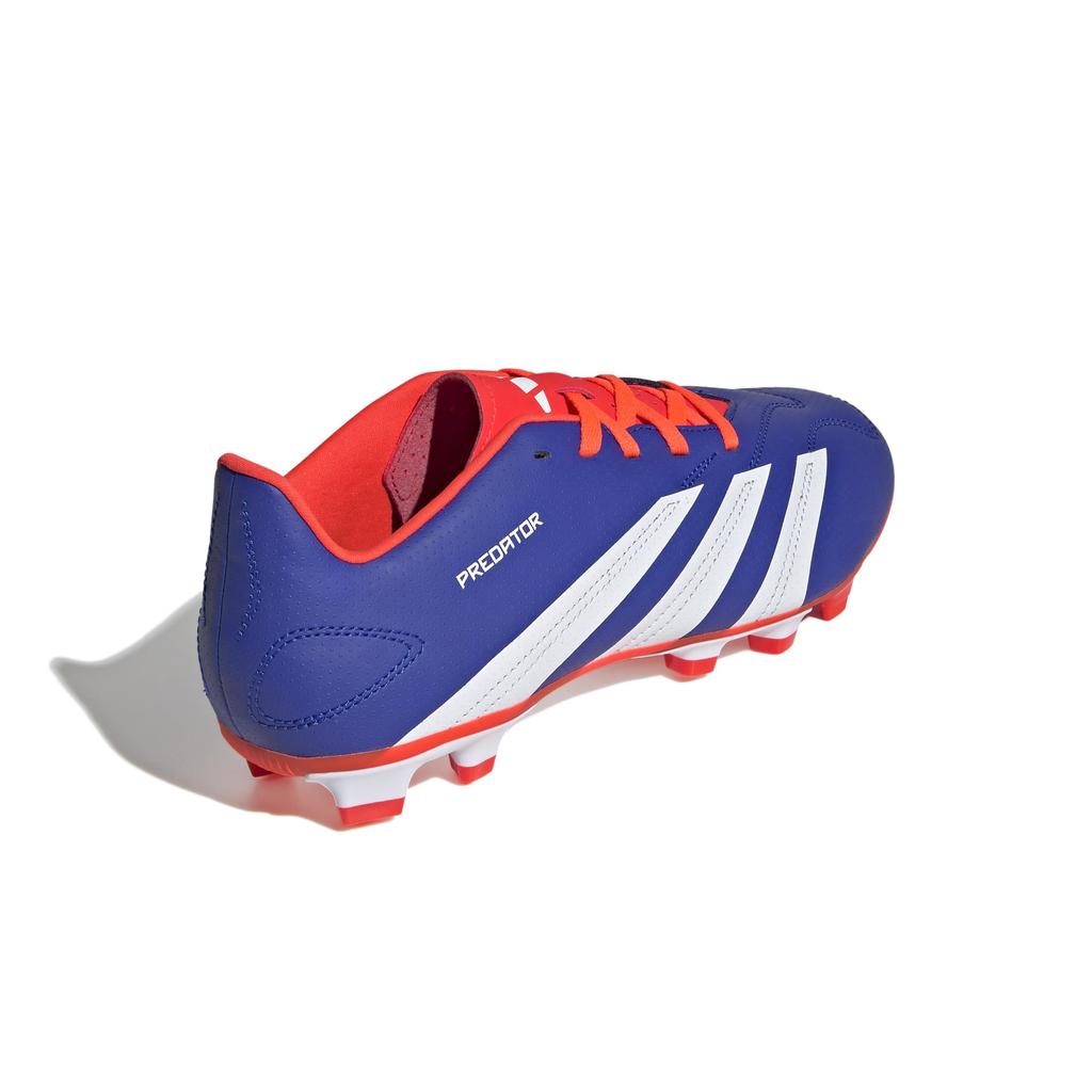 Adidas Predator Club FxG Soccer Unisex Lucid Red Size Cleats, Adult, NIR98, Blue/Footwear White/Solar (IF6344), 26.5cm