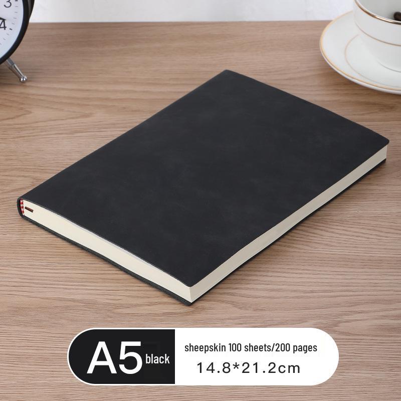 

A5 Записная книжка из мягкой ПУ кожи овчины с логотипом на заказ для офисных встреч