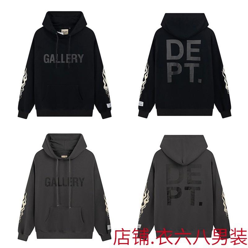 Prémiová GALERIE s potiskem písmen Vintage mikina Unisex Oversized Streetwear Mikina Pánská Dámská