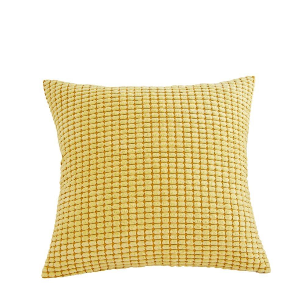 Polyester Short Plush Bedside Pillow Square Cushion Light Luxury High-end Sofa Pillow with Core