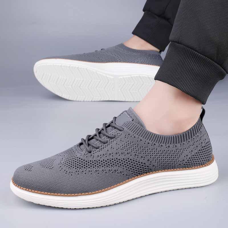 New Comfortable Men and Women Shoes Casual Shoes Breathable Fly Knit Sports Shoes Knitted Mesh Uppers Running and Sports Shoes