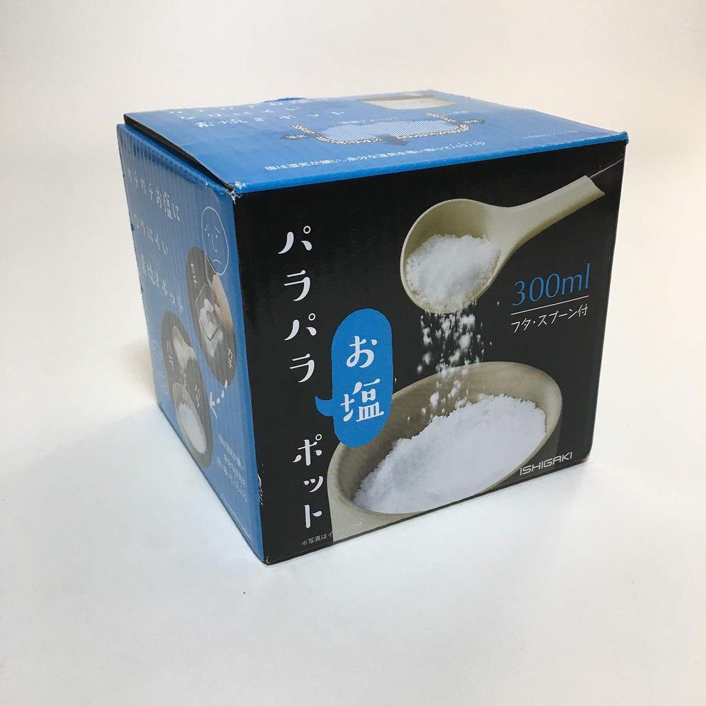 Ishigaki Sangyo Salt Pot 300ml with Spoon