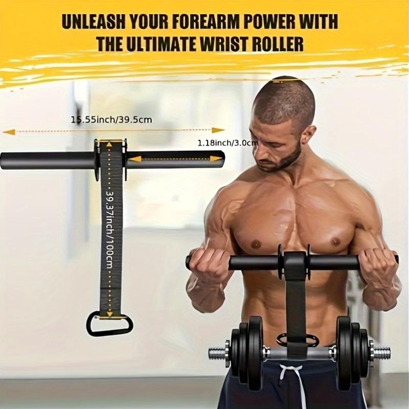 Forearm Training Bar & Wrist Strengthener - Heavy-Duty Muscle Exercise Equipment for Arm Workout, Fitness & Strength Training