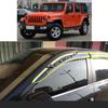 For Jeep Wrangler 2018    Car Body Styling Sticker Plastic Window Glass Wind Visor Rain/Sun Guard Vent Parts